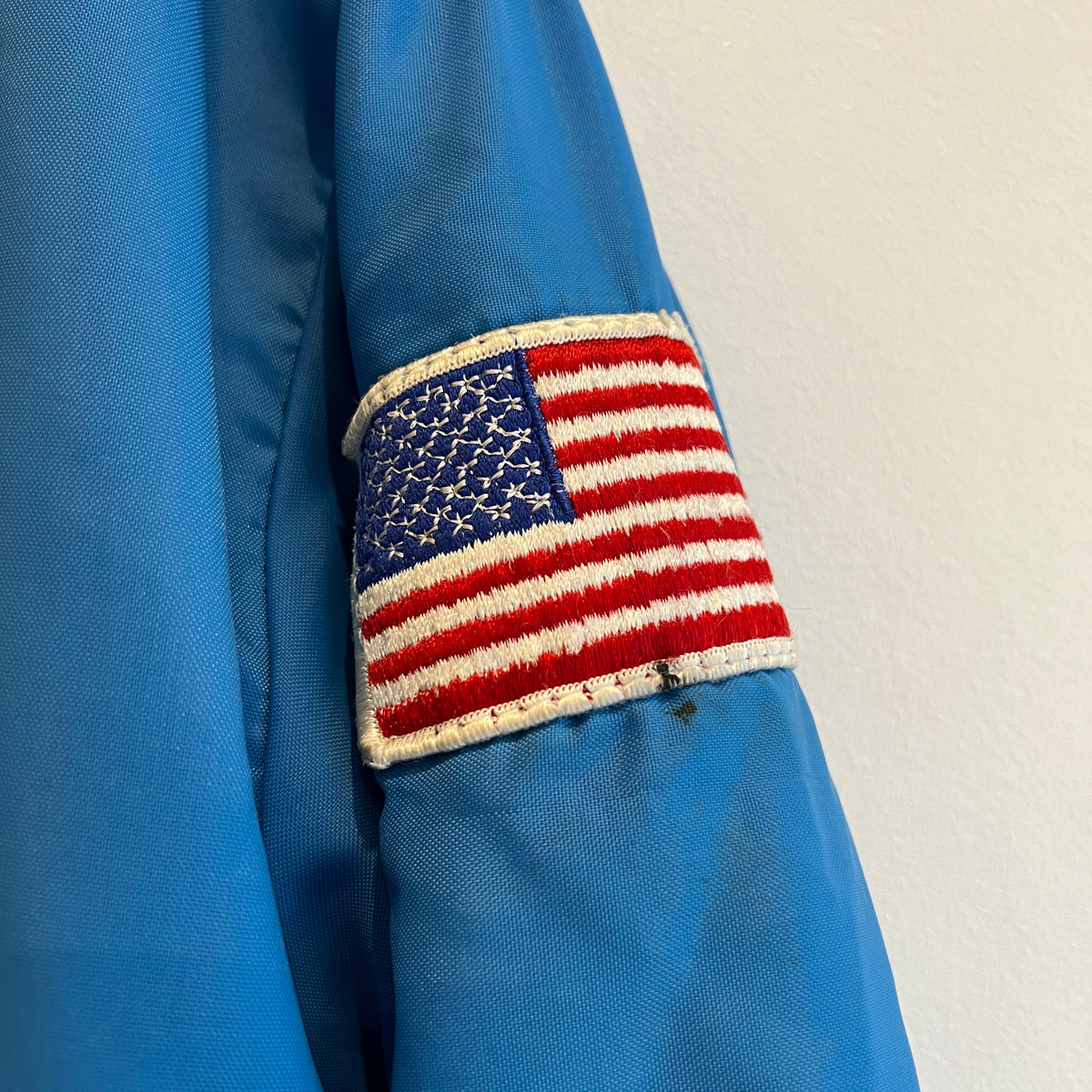 1970s "The Great Lakes Jacket" Zip-up Royal Blue Jacket with Iconic Rat Fink Print
