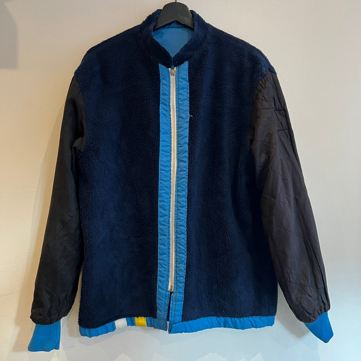 1970s "The Great Lakes Jacket" Zip-up Royal Blue Jacket with Iconic Rat Fink Print