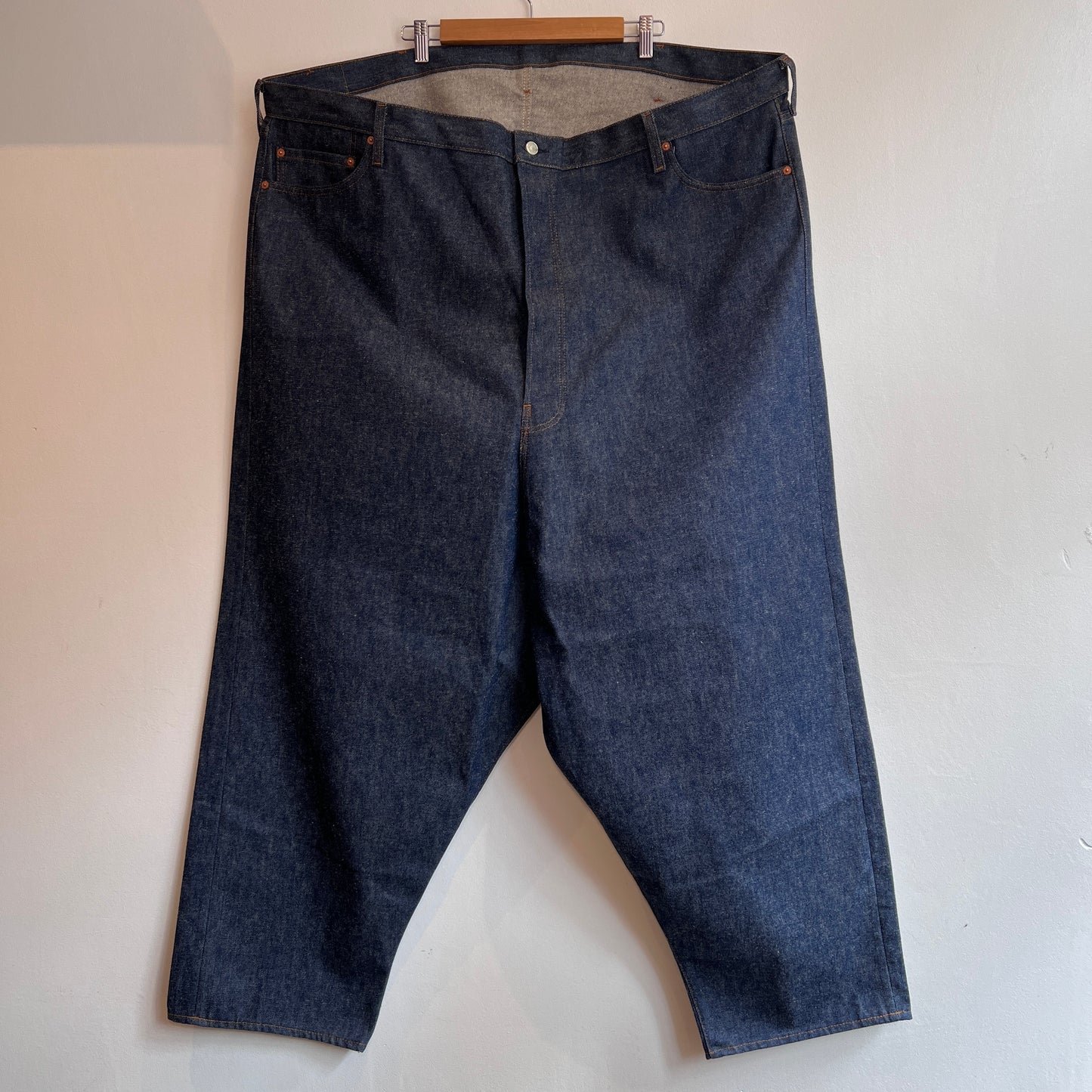 1980s Levi's 3501-0117 Paper Patch Display Denim Pants W54", L25"