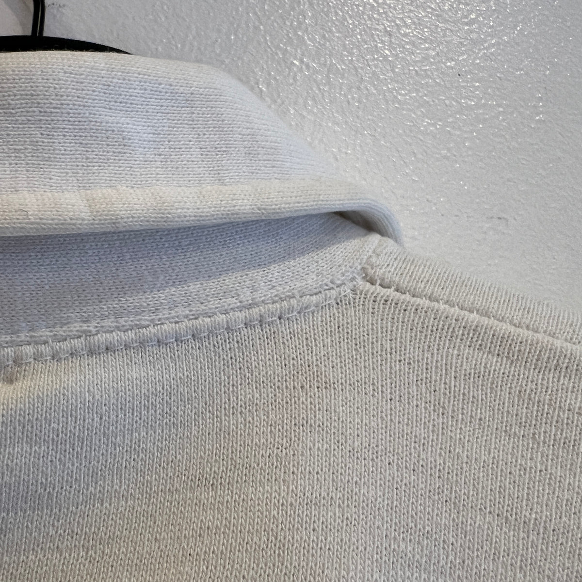 1951s ~ 1961s Champion Half Zip White Sweatshirt with Lawrance Jr. High Print