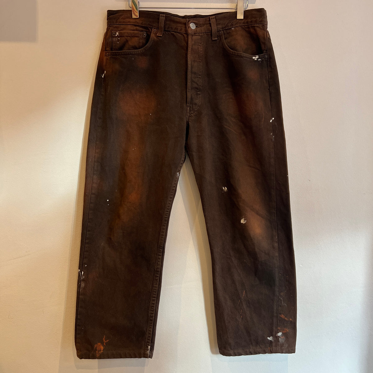 1995s Levi's 501 Faded Brown Denim Pant W33", L25"