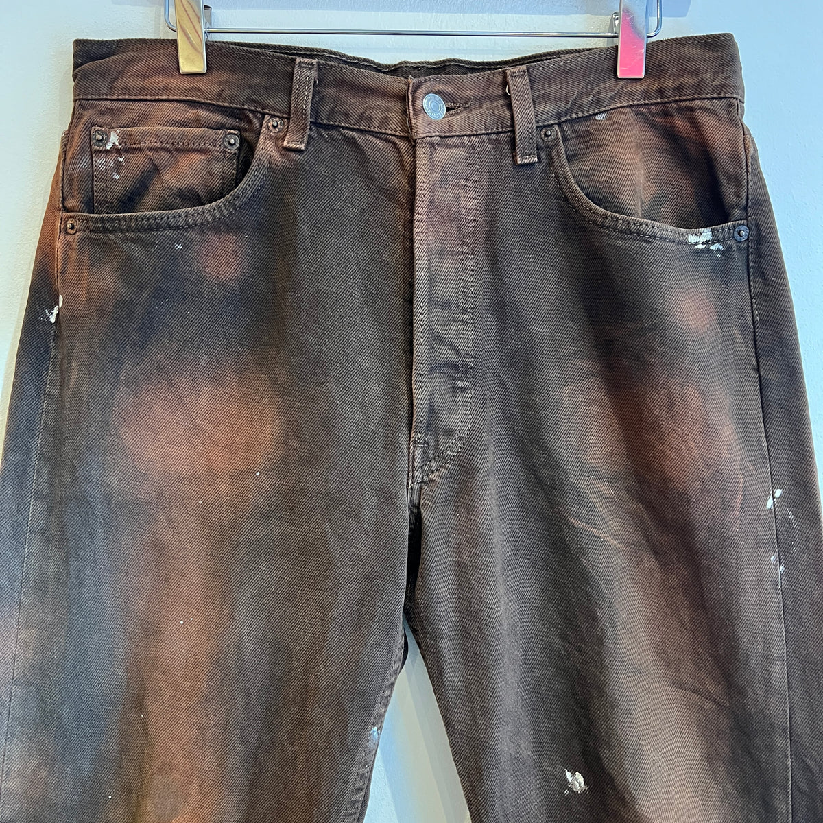 1995s Levi's 501 Faded Brown Denim Pant W33", L25"