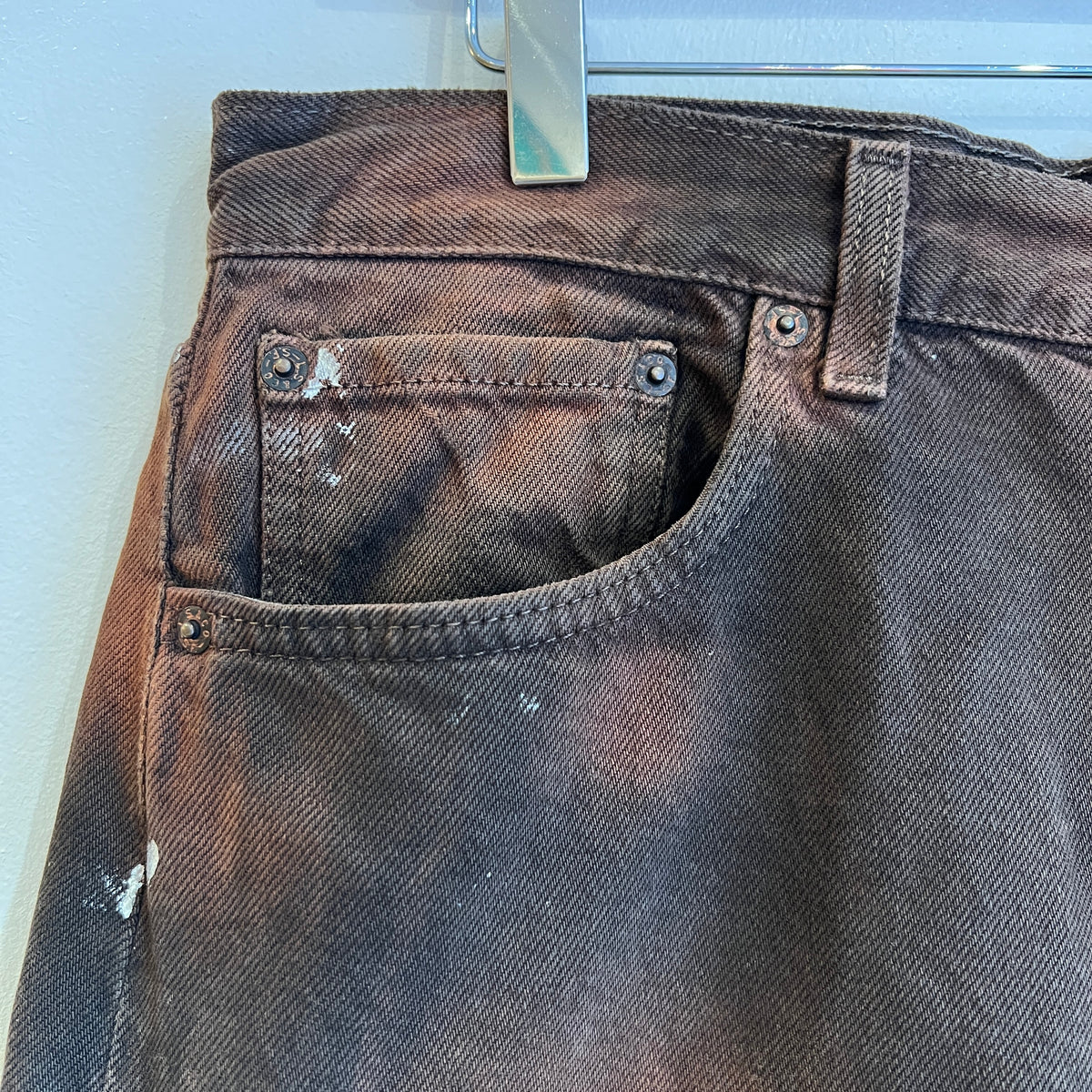 1995s Levi's 501 Faded Brown Denim Pant W33", L25"