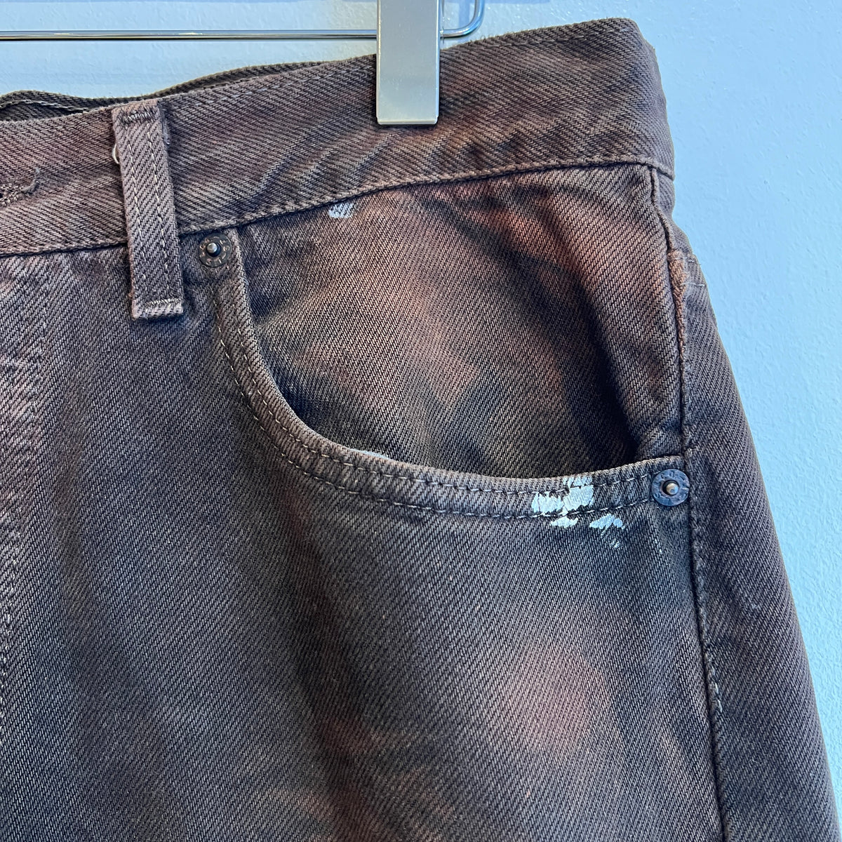 1995s Levi's 501 Faded Brown Denim Pant W33", L25"