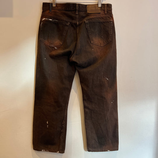 1995s Levi's 501 Faded Brown Denim Pant W33", L25"
