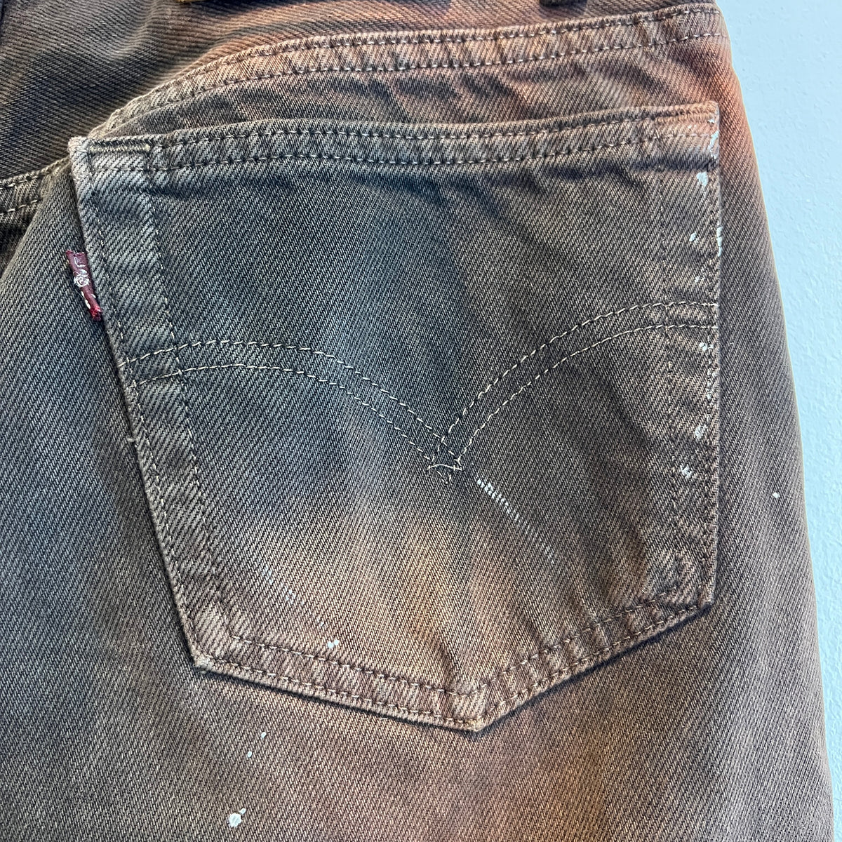 1995s Levi's 501 Faded Brown Denim Pant W33", L25"