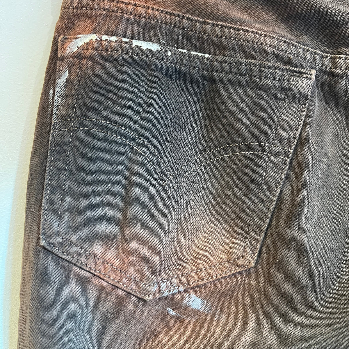 1995s Levi's 501 Faded Brown Denim Pant W33", L25"