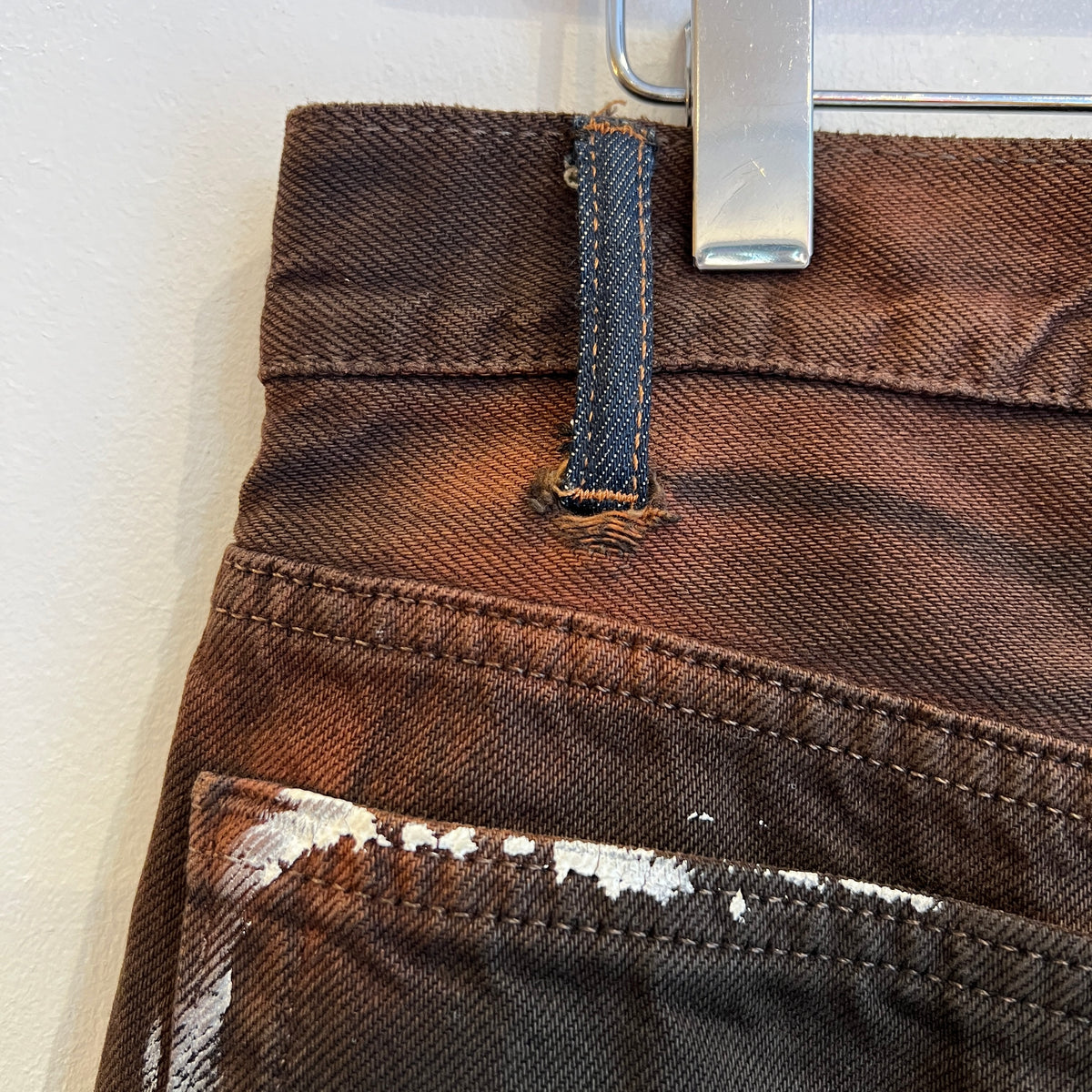 1995s Levi's 501 Faded Brown Denim Pant W33", L25"