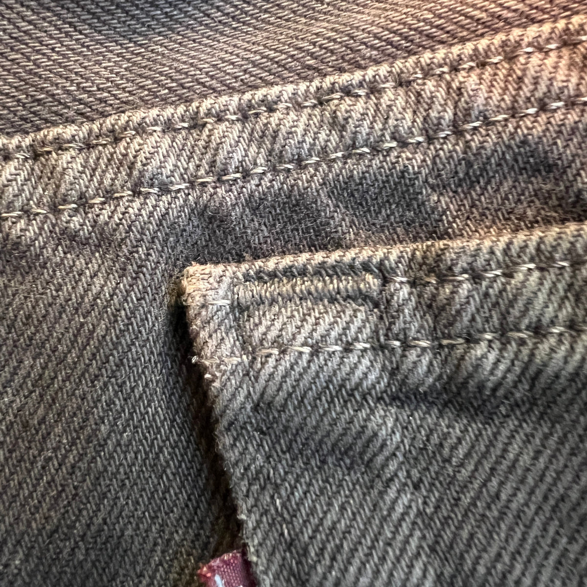 1995s Levi's 501 Faded Brown Denim Pant W33", L25"