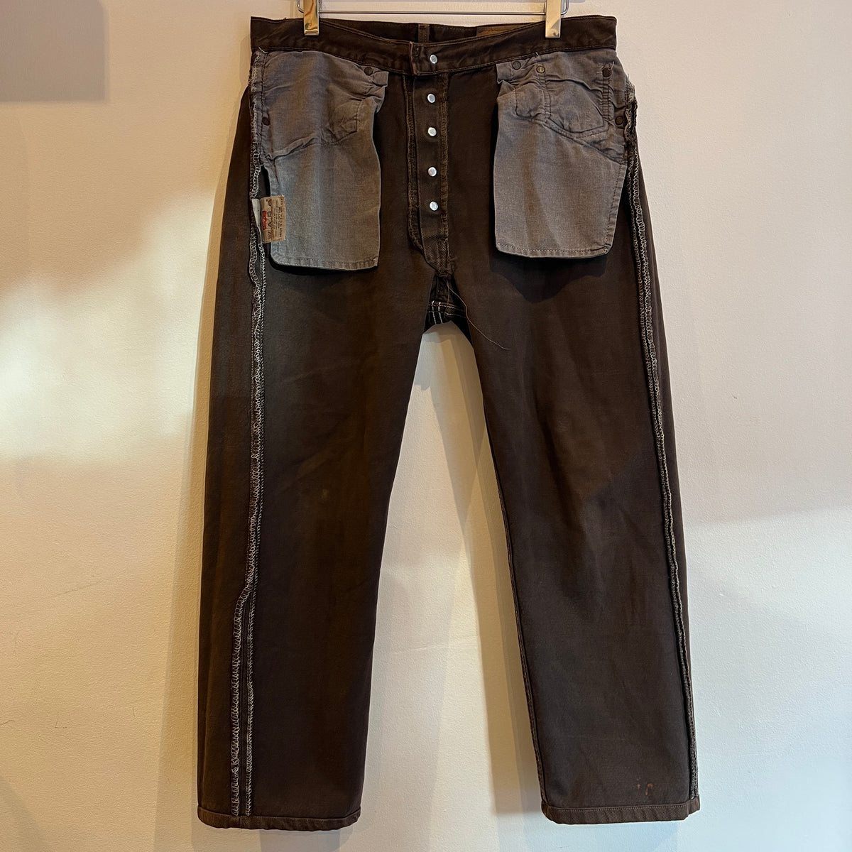 1995s Levi's 501 Faded Brown Denim Pant W33", L25"