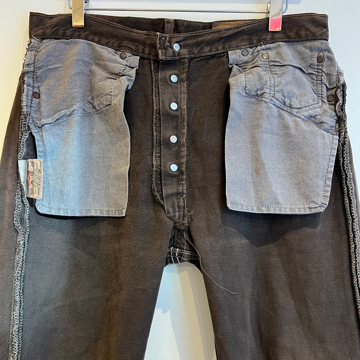 1995s Levi's 501 Faded Brown Denim Pant W33", L25"