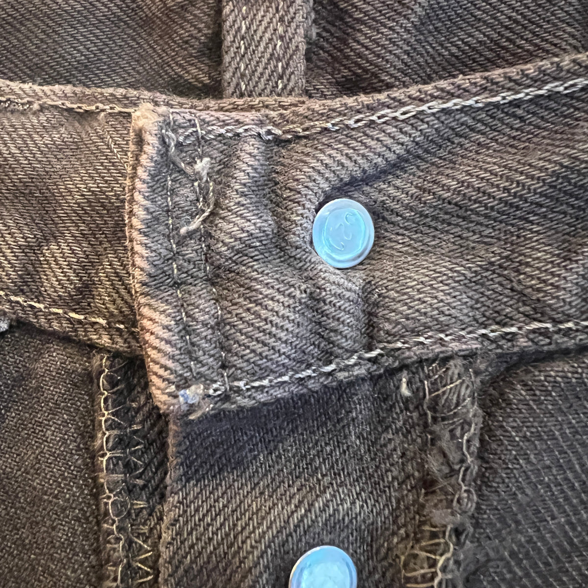 1995s Levi's 501 Faded Brown Denim Pant W33", L25"