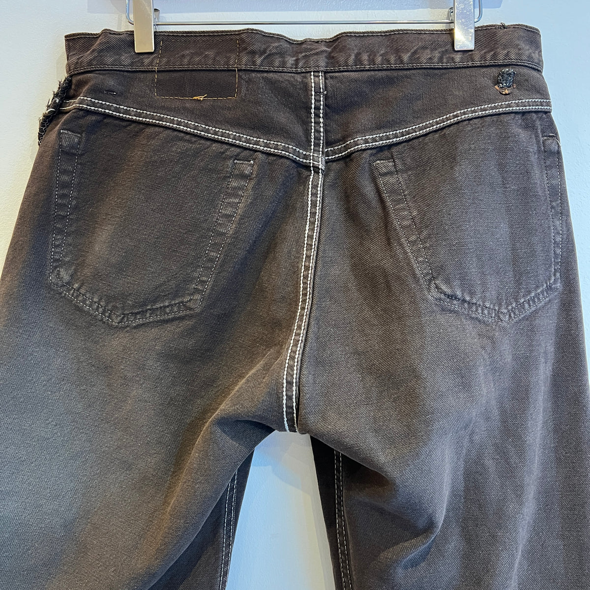 1995s Levi's 501 Faded Brown Denim Pant W33", L25"