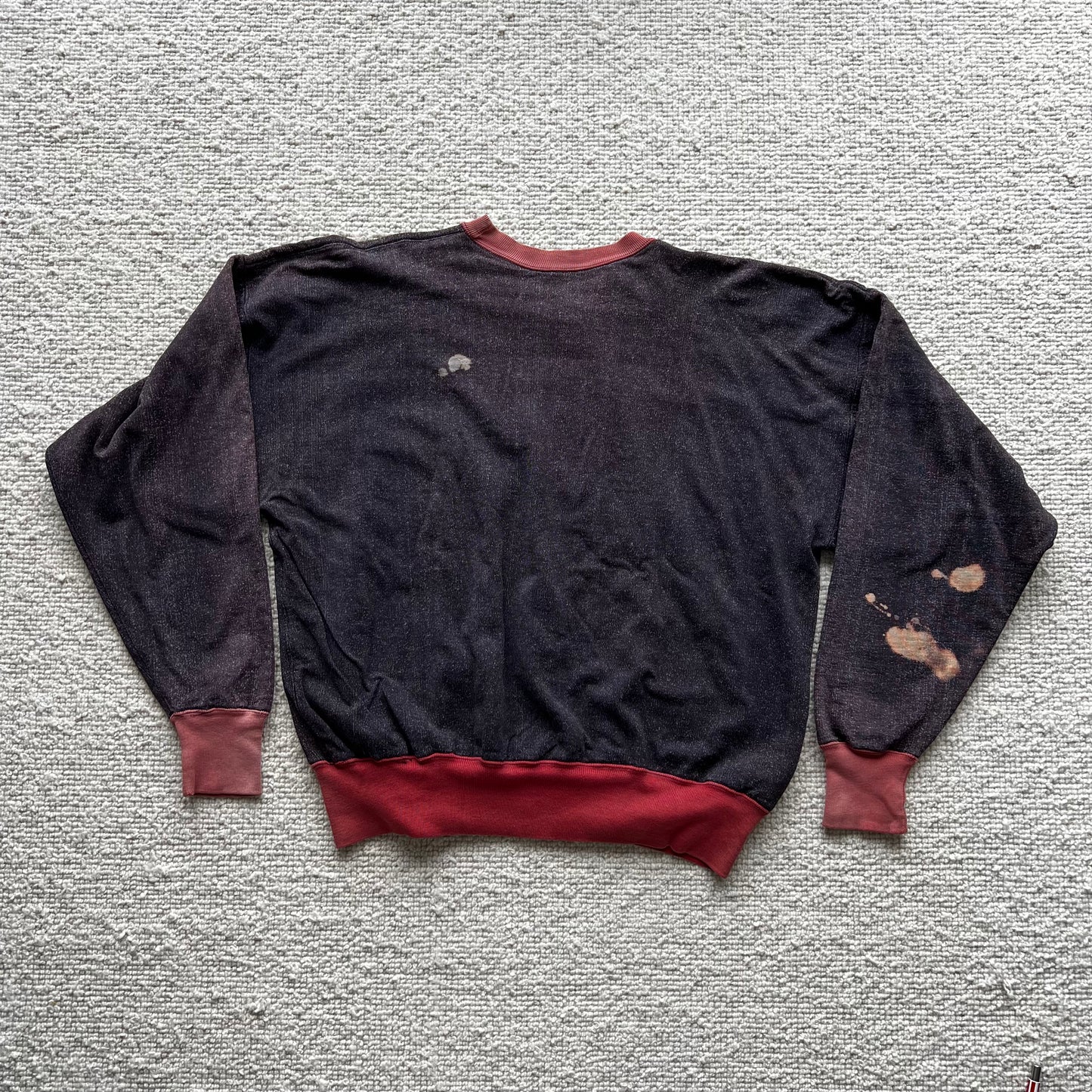 1950s Champion Faded Black and Red Sweatshirt with Princeton Print