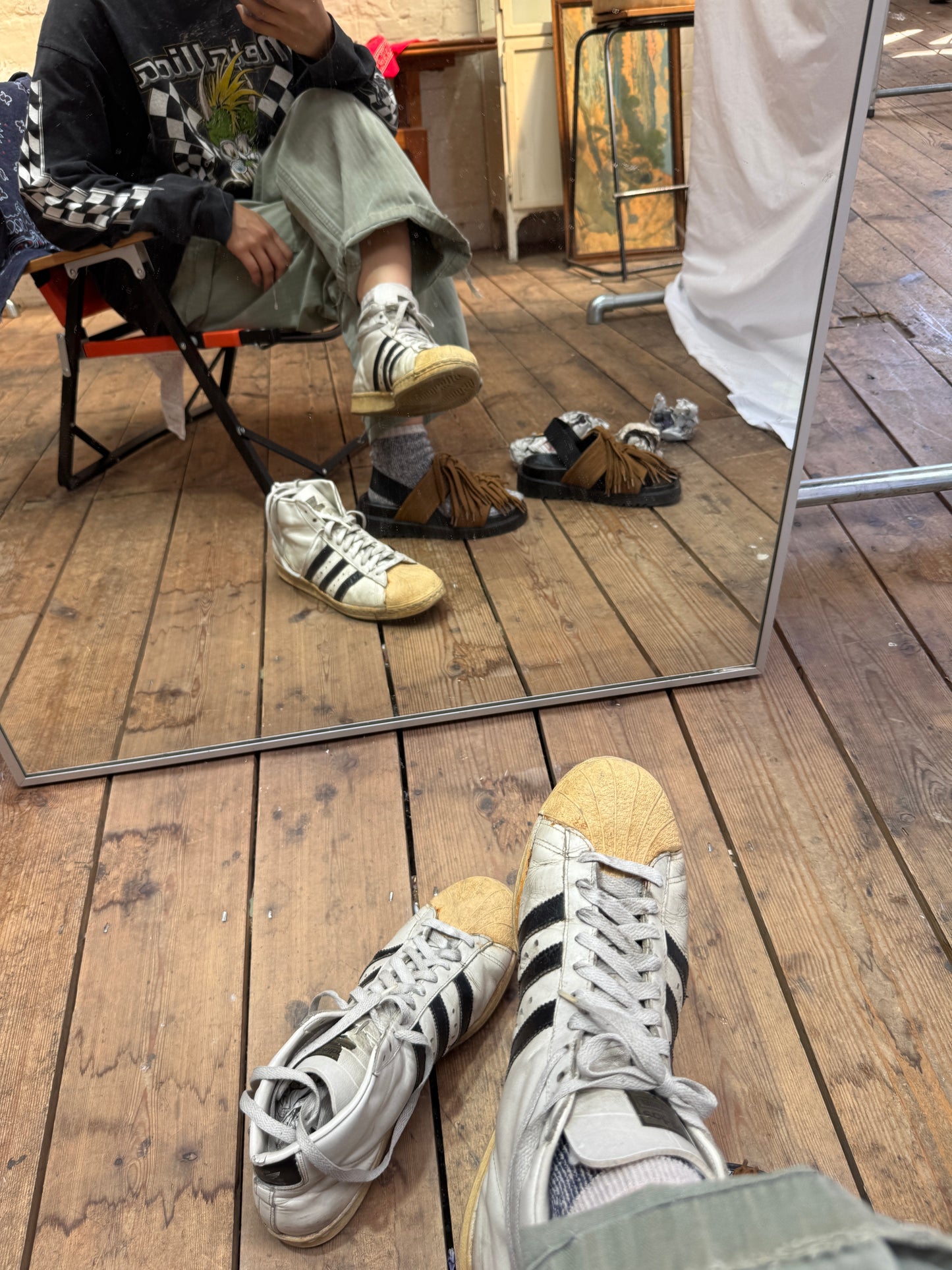 1976s ~ 1979s Adidas Superstar Promodel White and Black Sneaker