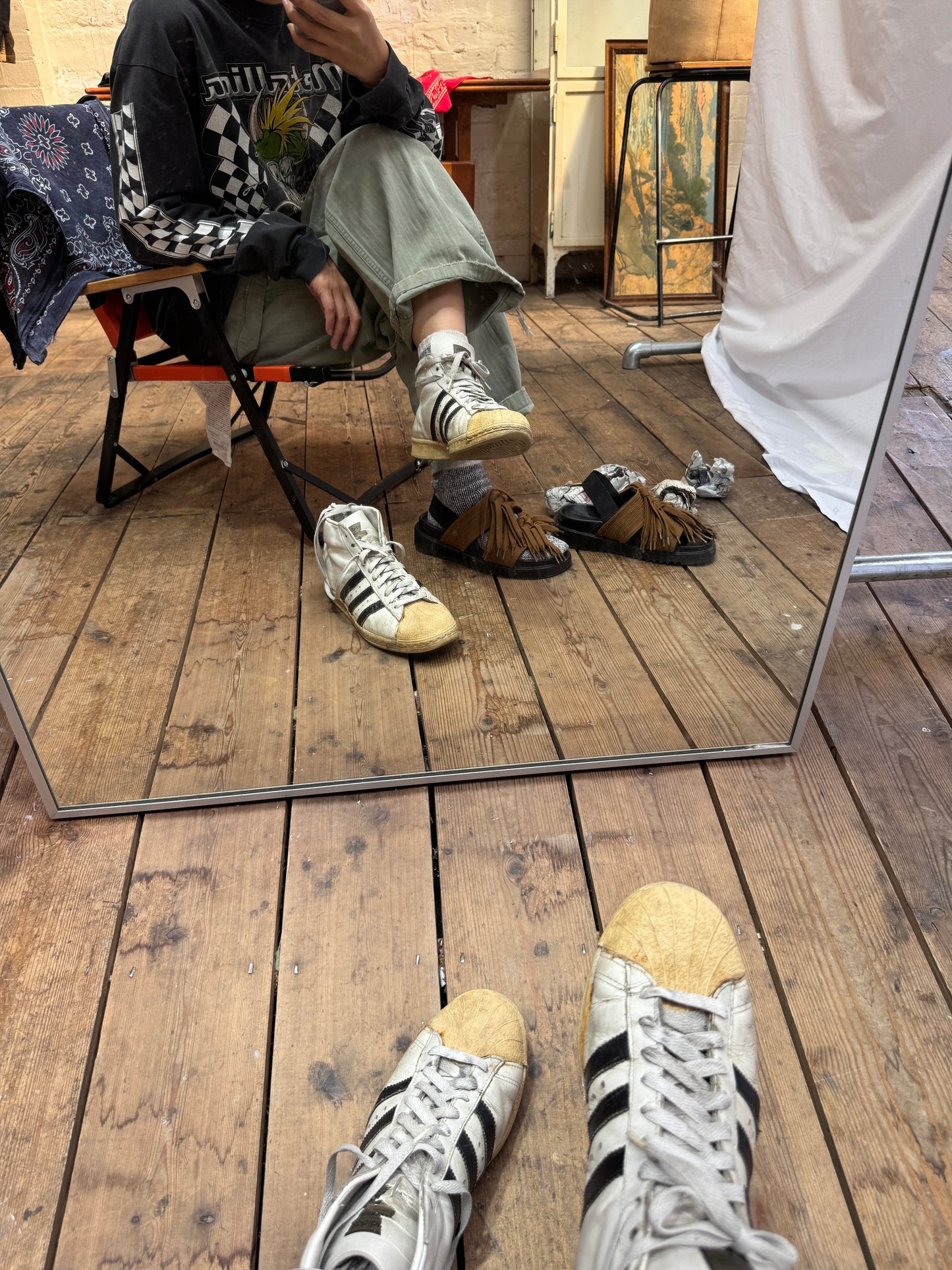 1976s ~ 1979s Adidas Superstar Promodel White and Black Sneaker