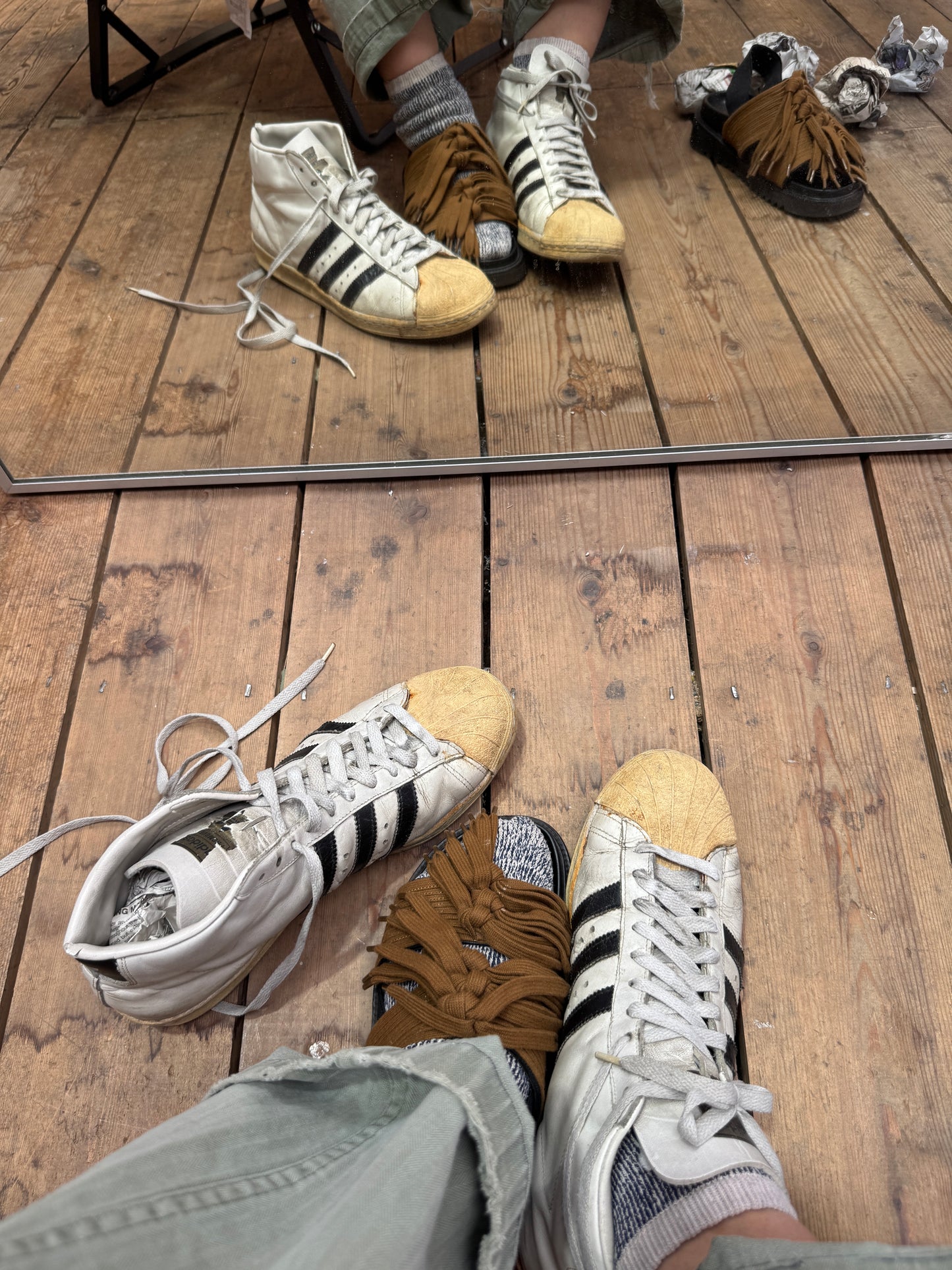 1976s ~ 1979s Adidas Superstar Promodel White and Black Sneaker
