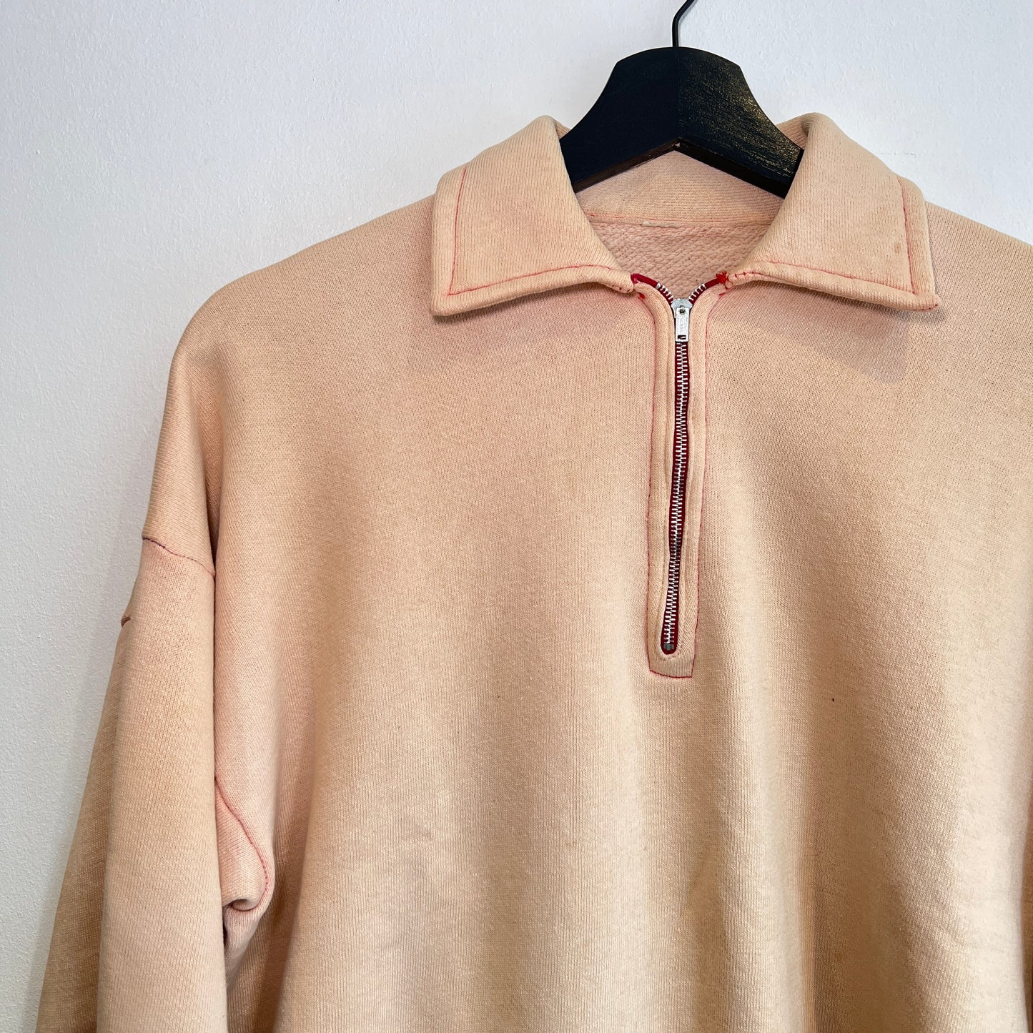 1950s Faded Color Half Zip Sweatshirts