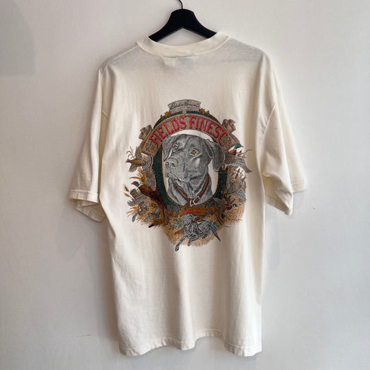 1990s Eddie Bauer Pocket T-Shirts with Dog Print