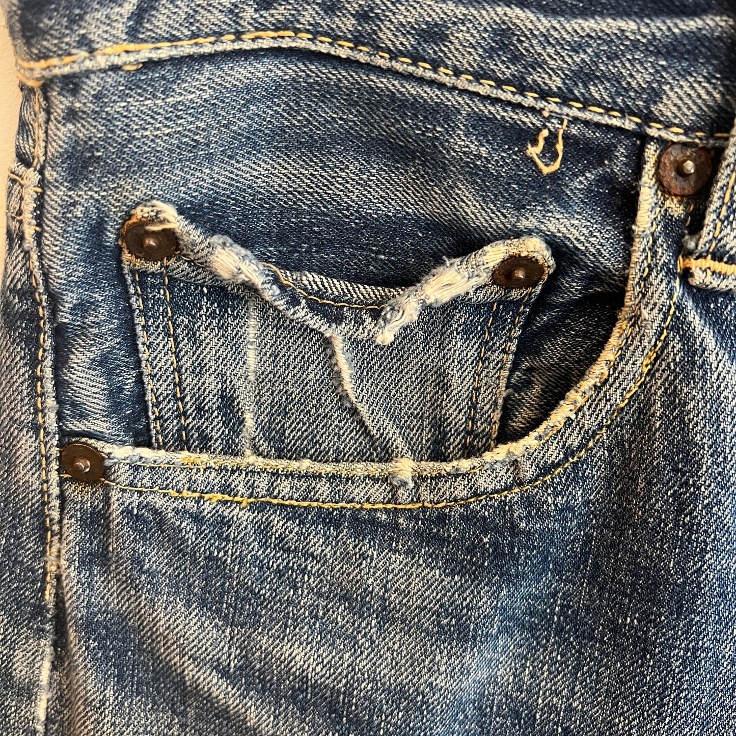 1950s Levi's 501ZXX Paper Patch Denim Pants W32", L27"