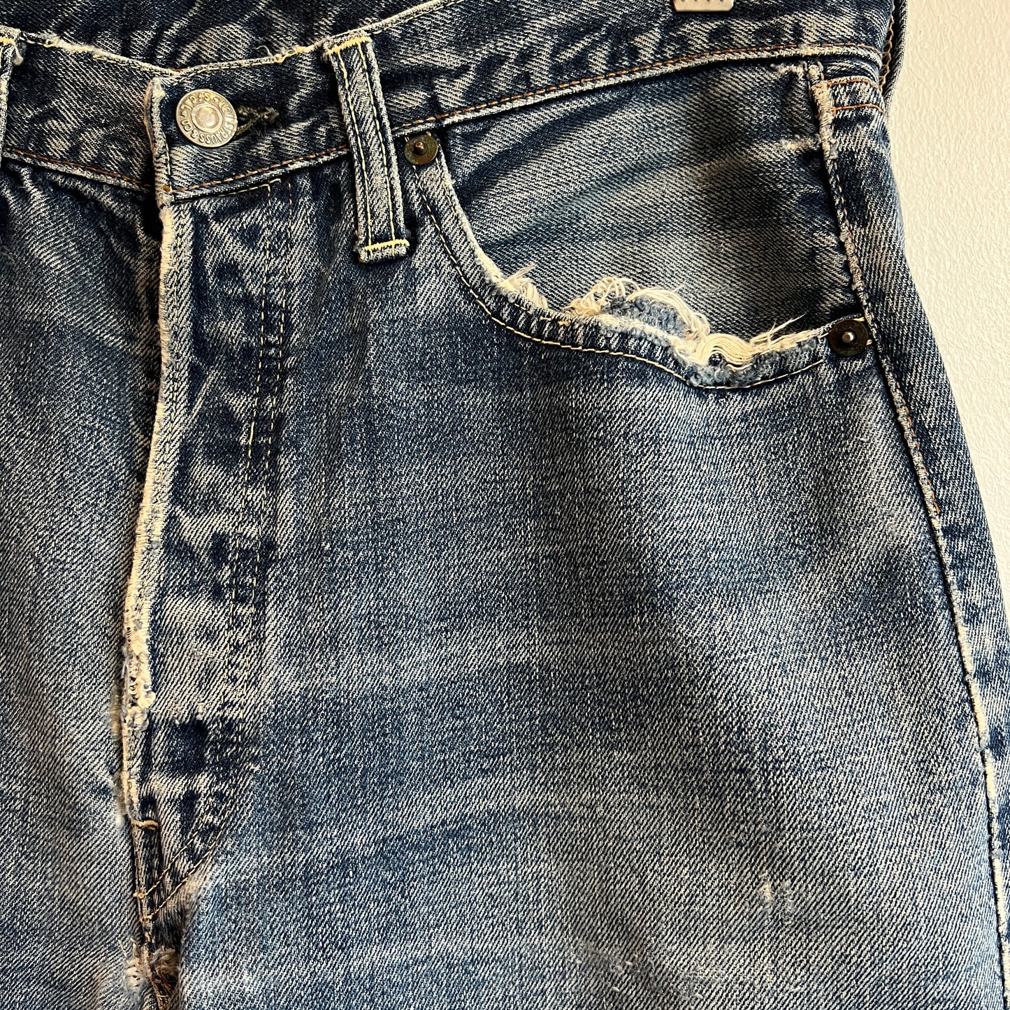 1960s Early Levi's 501XX Paper Patch Denim Pants W31", L27.5"