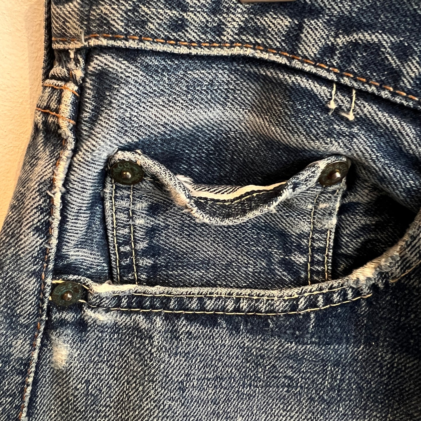 1960s Early Levi's 501XX Paper Patch Denim Pants W31", L27.5"