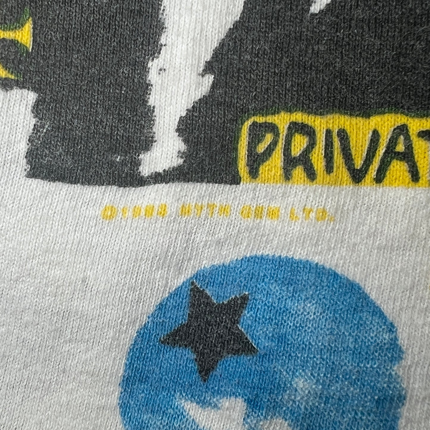 1993s Led Zeppelin White T-Shirt with Led Zeppelin III Album Cover All Over Print