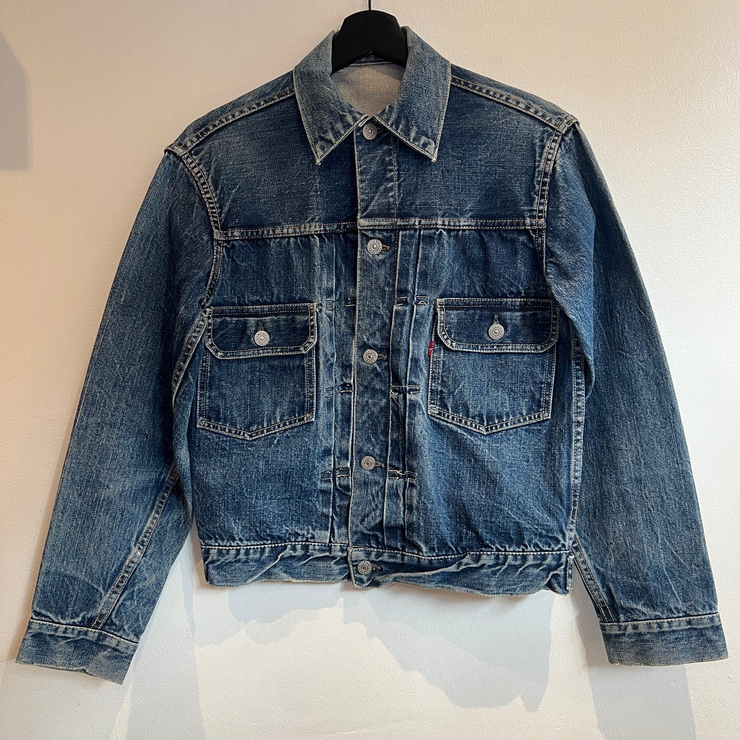 1950s Levi's 507XX (Early Version) Denim Jacket with Pioneer Bar Red Patch