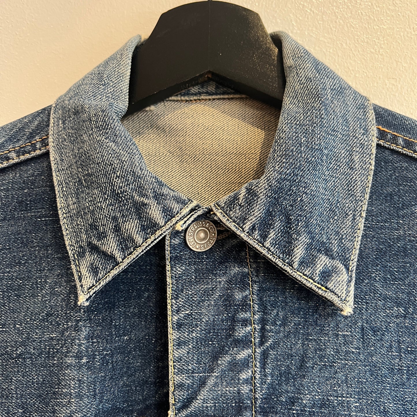 1950s Levi's 507XX (Early Version) Denim Jacket with Pioneer Bar Red Patch