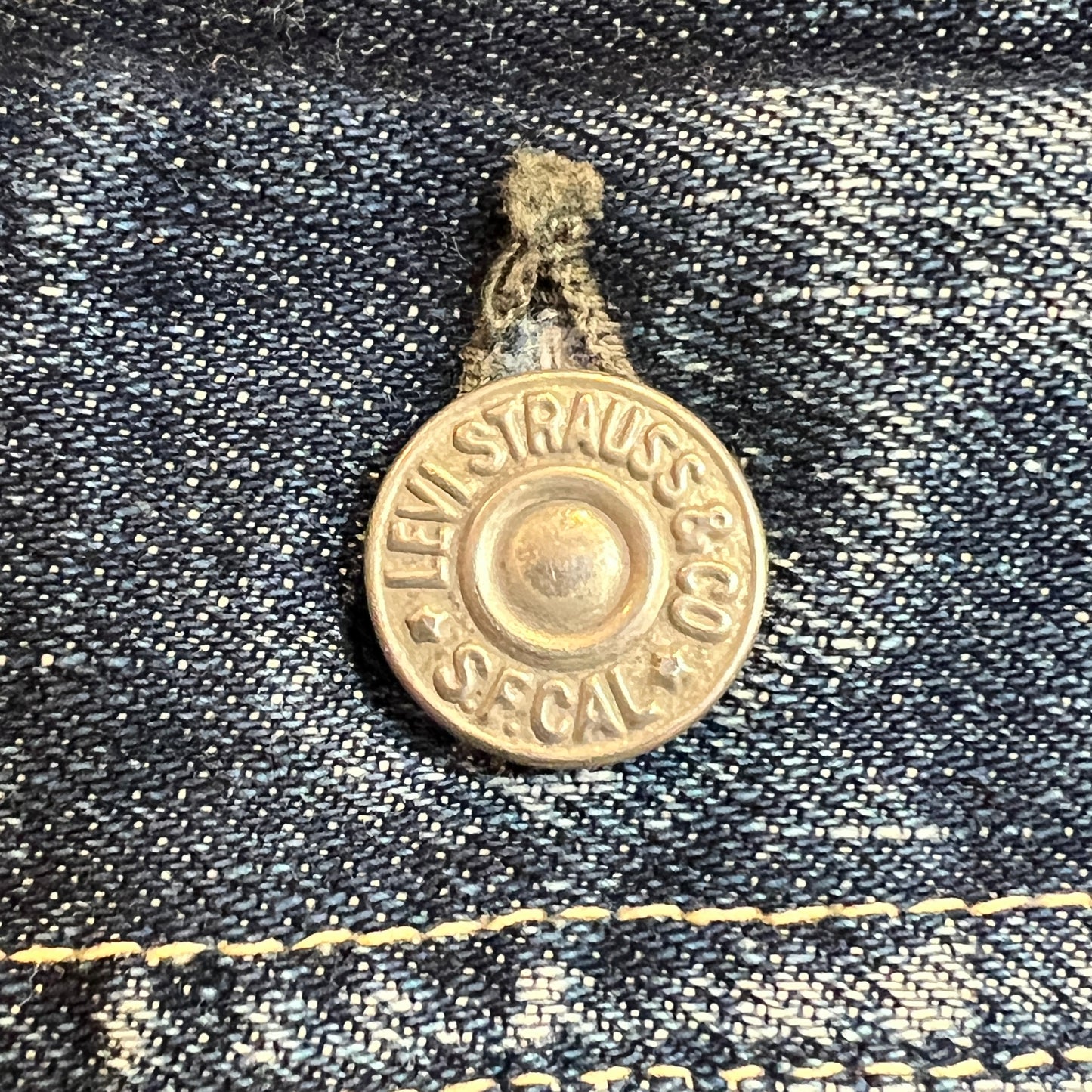 1950s Levi's 507XX (Early Version) Denim Jacket with Pioneer Bar Red Patch
