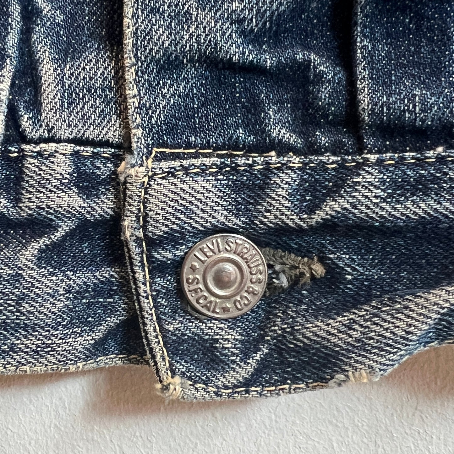 1950s Levi's 507XX (Early Version) Denim Jacket with Pioneer Bar Red Patch