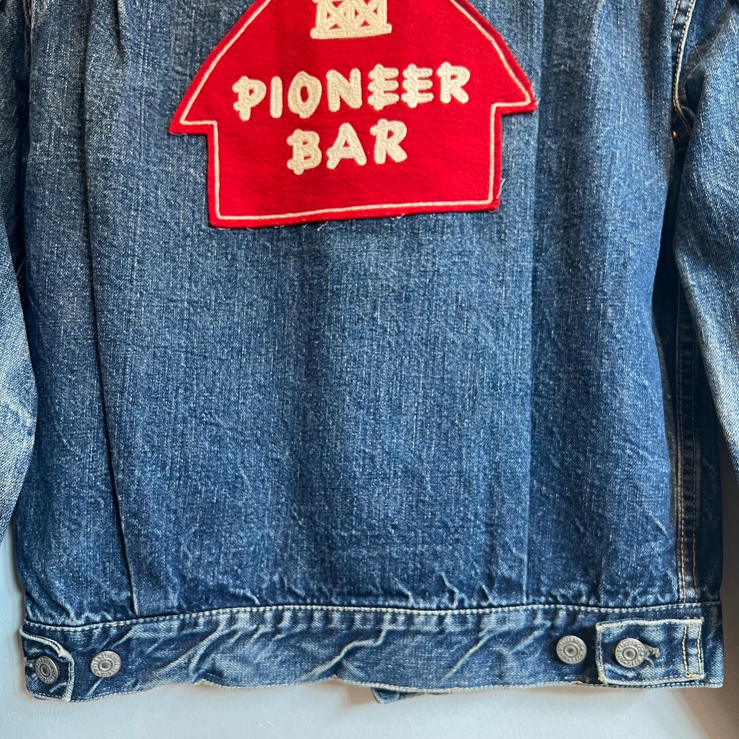 1950s Levi's 507XX (Early Version) Denim Jacket with Pioneer Bar Red Patch