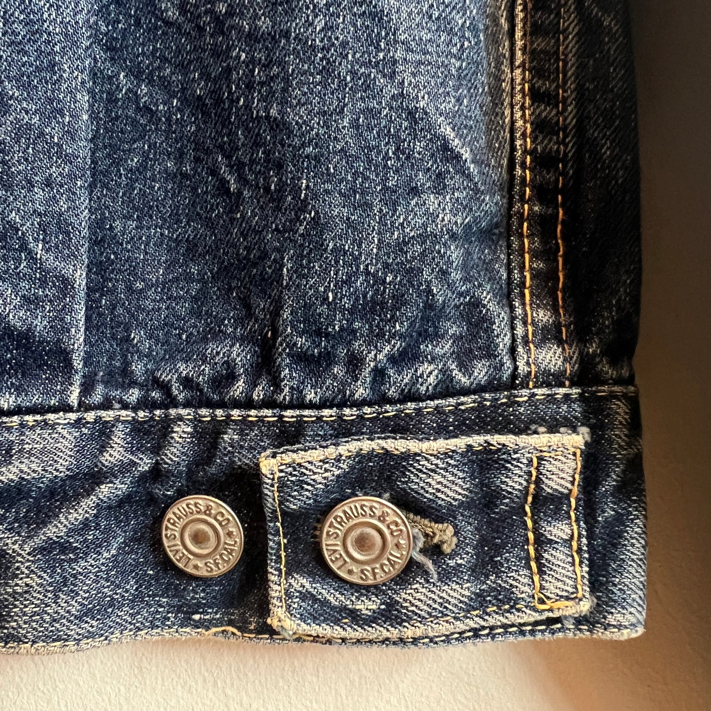 1950s Levi's 507XX (Early Version) Denim Jacket with Pioneer Bar Red Patch