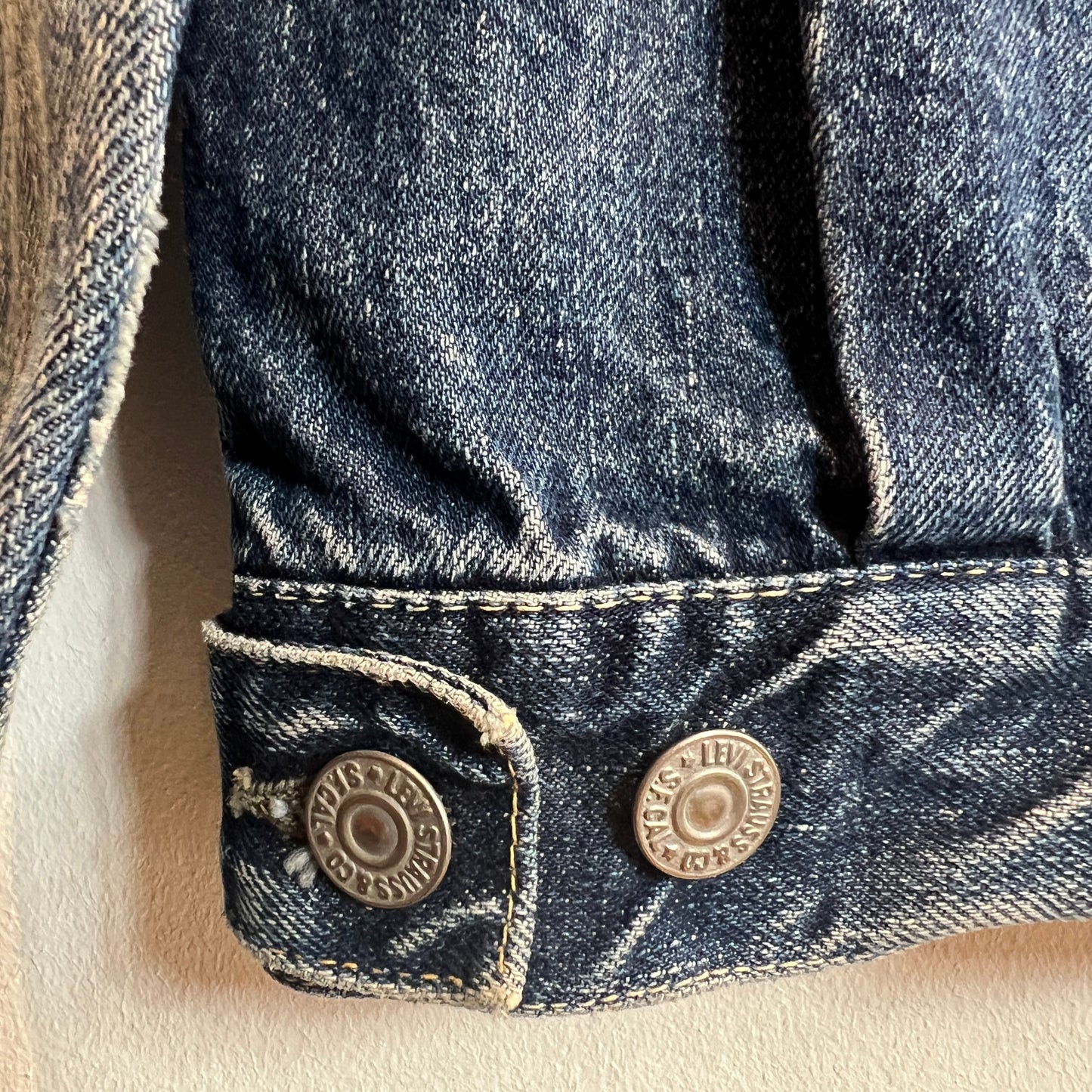 1950s Levi's 507XX (Early Version) Denim Jacket with Pioneer Bar Red Patch