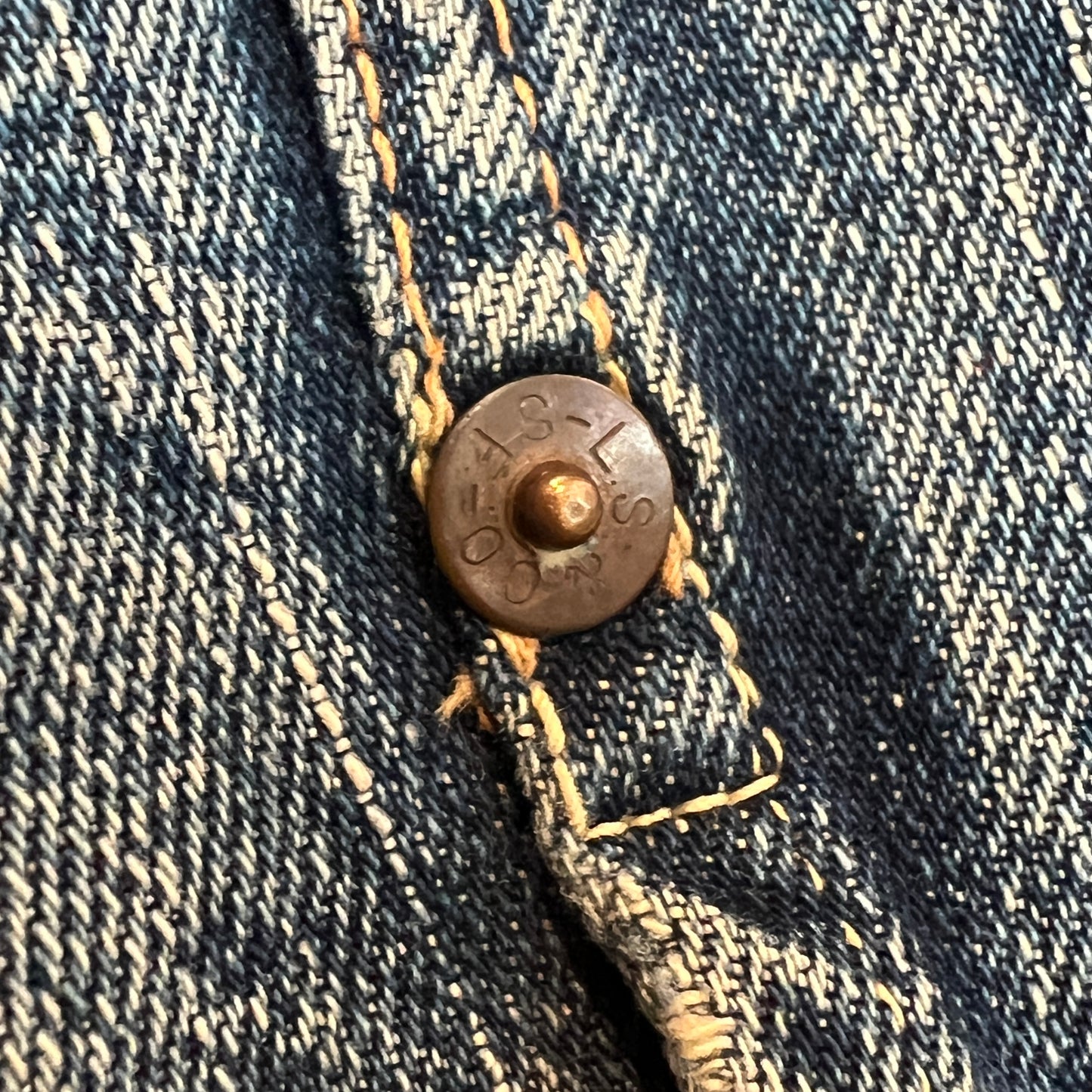 1950s Levi's 507XX (Early Version) Denim Jacket with Pioneer Bar Red Patch