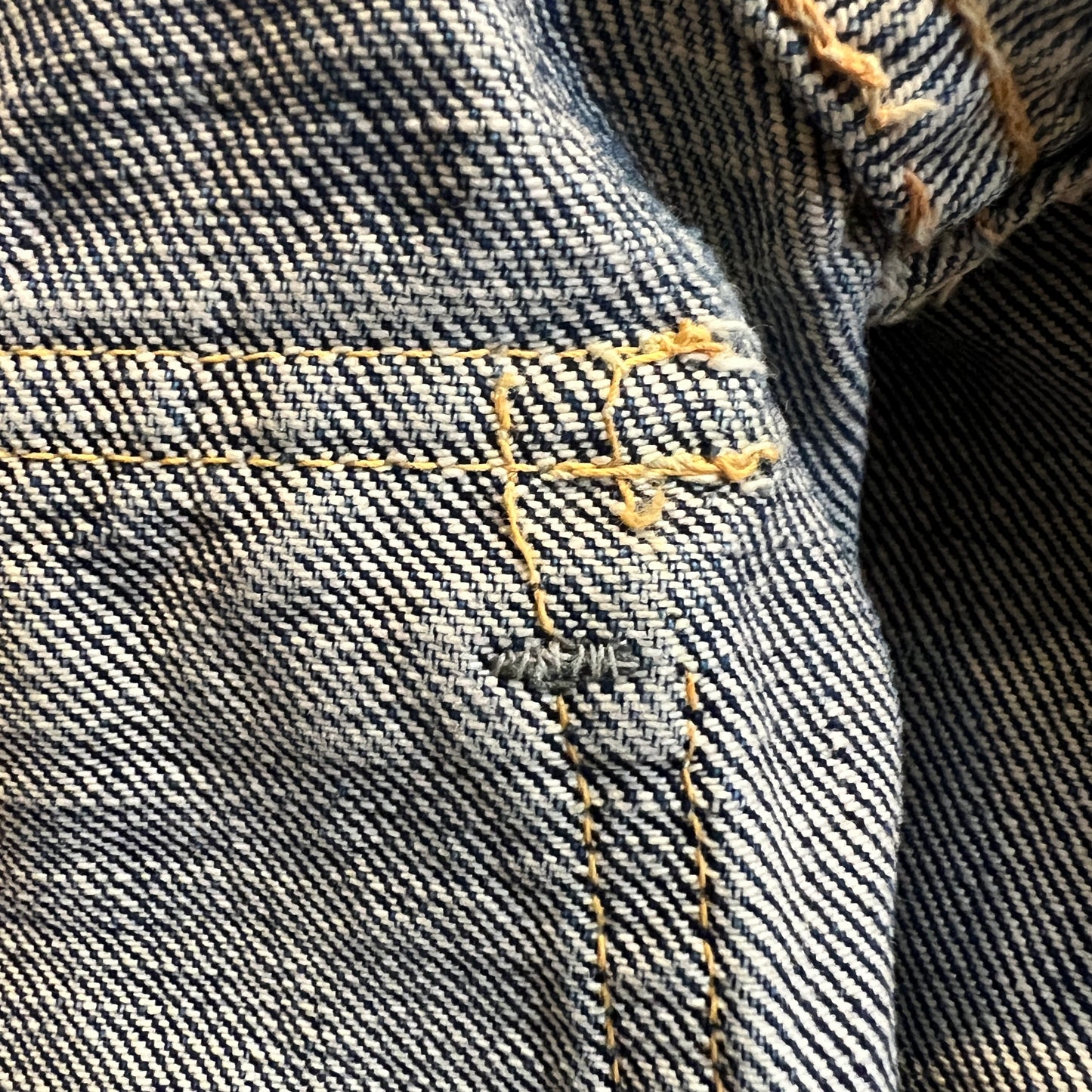 1950s Levi's 507XX (Early Version) Denim Jacket with Pioneer Bar Red Patch
