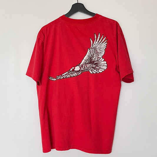 1990s Winston Red Pocket T-Shirts with Eagle Flock Print