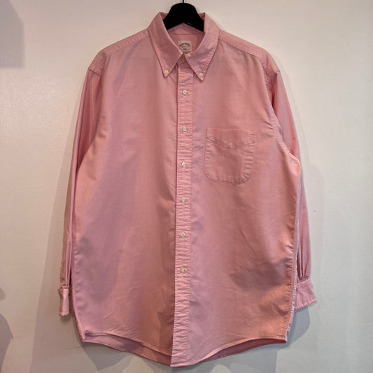 1990s Brooks Brothers Pink Oxford Shirt