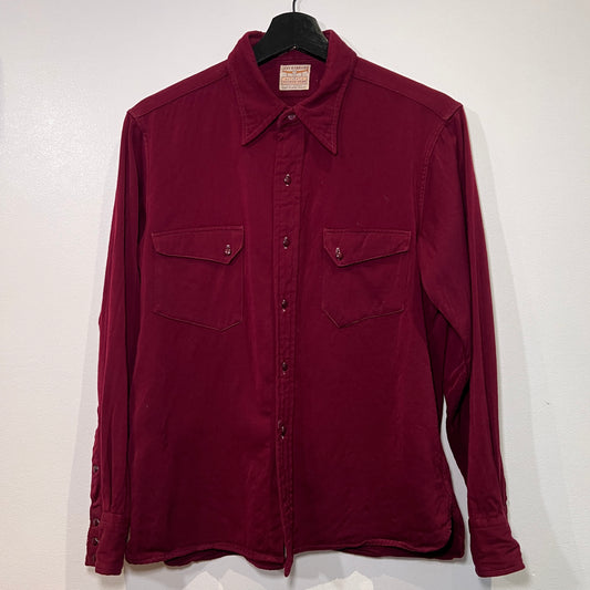 1950s Levi's Red Plain Flannel Shirt