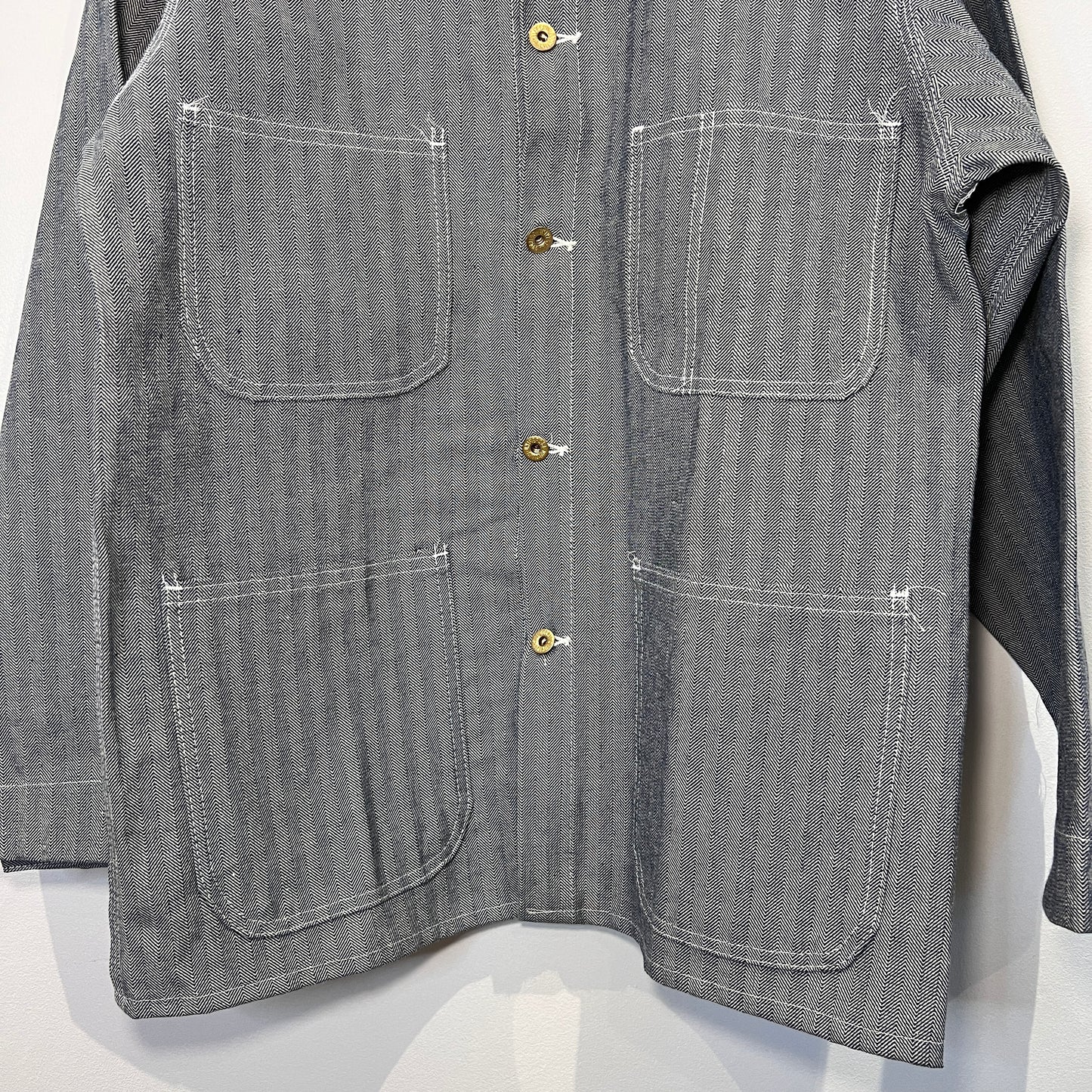 1970s Universal Overall Chicago Navy Blue HBT Chore Jacket