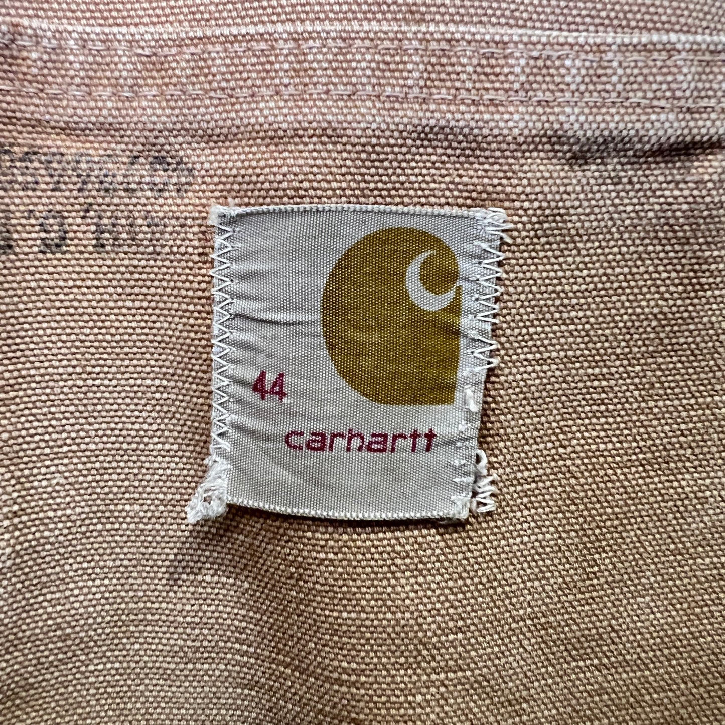 1970s Carhartt Faded & Distressed Blanket Lined Canvas Chore Jacket